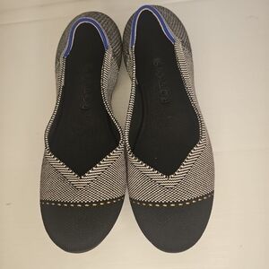 Rothy’s The Flat in Grey Mist Captoe Size 7